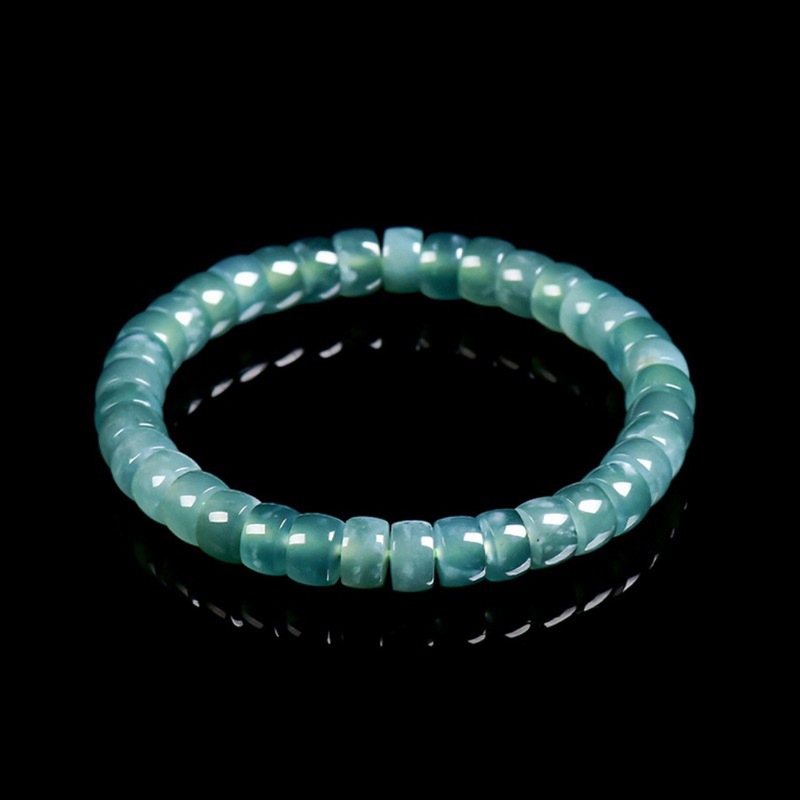Bracelets - Natural Grade A Jadeite Blue Water