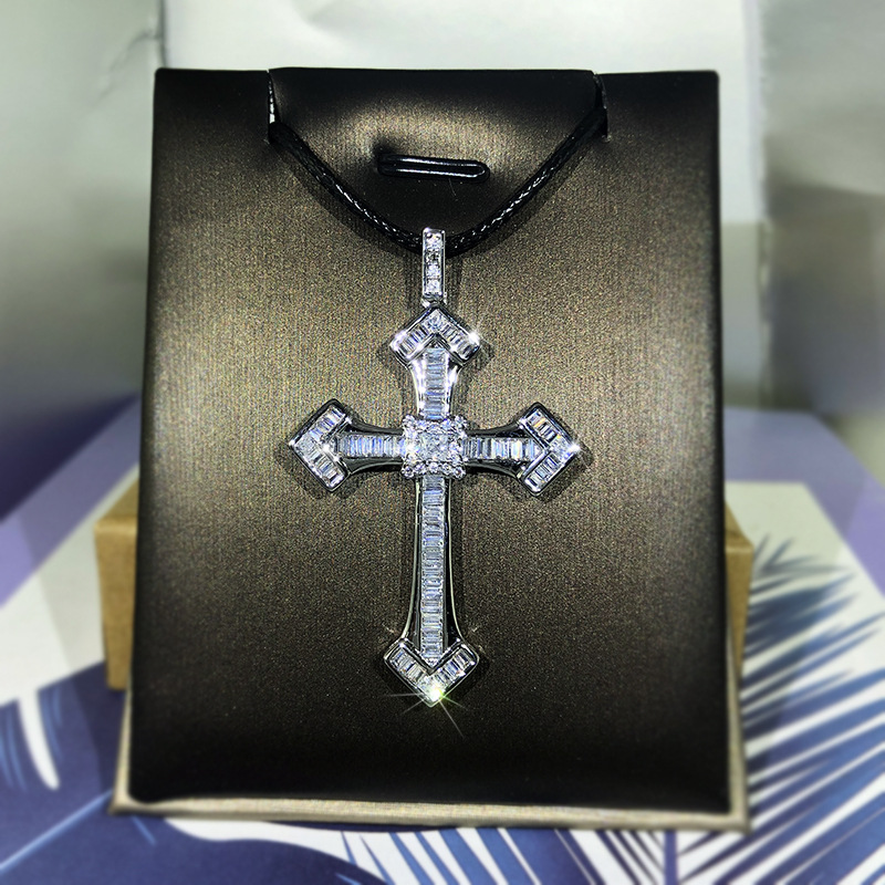 925 Sterling Silver Chain Necklace Men - 925 Sterling Silver Fine White Zircon