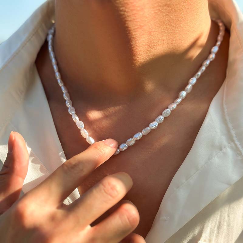 Pearl Choker Necklace Vintage - New Fashion Simple Imitation Pearl Choker