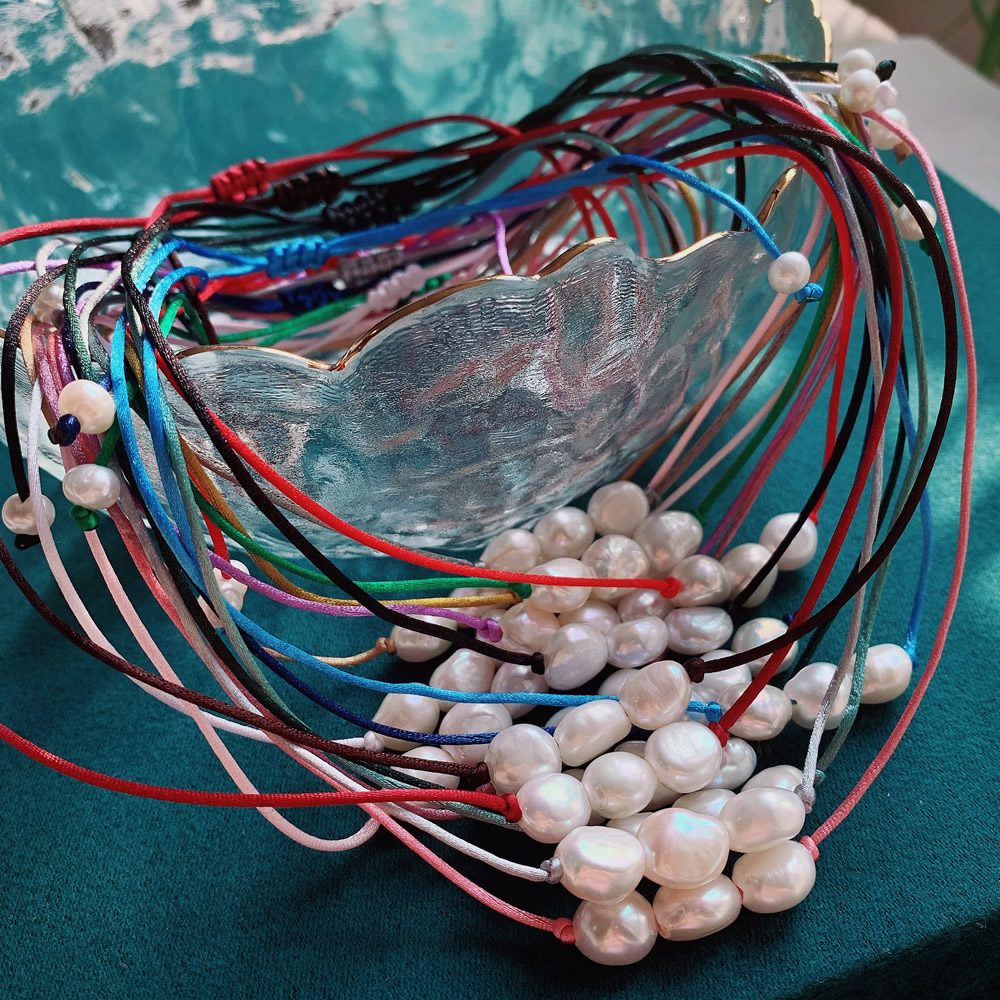 Pearl Choker Necklace Vintage - 9-10mm Baroque Pearl Charm Necklace Womens