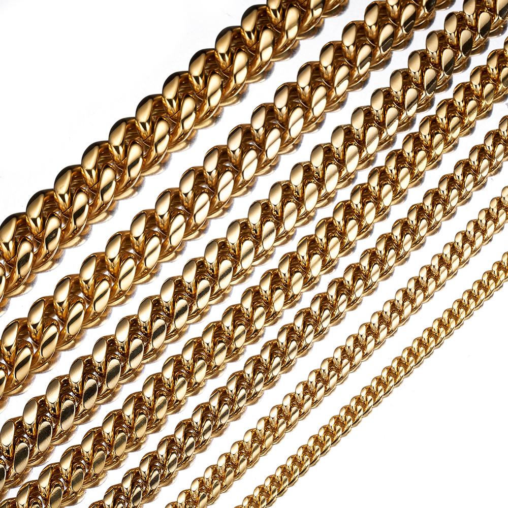TOPGRILLZ Stainless Steel Gold - Cuban Link Chain 12Mm ulasan dan harga