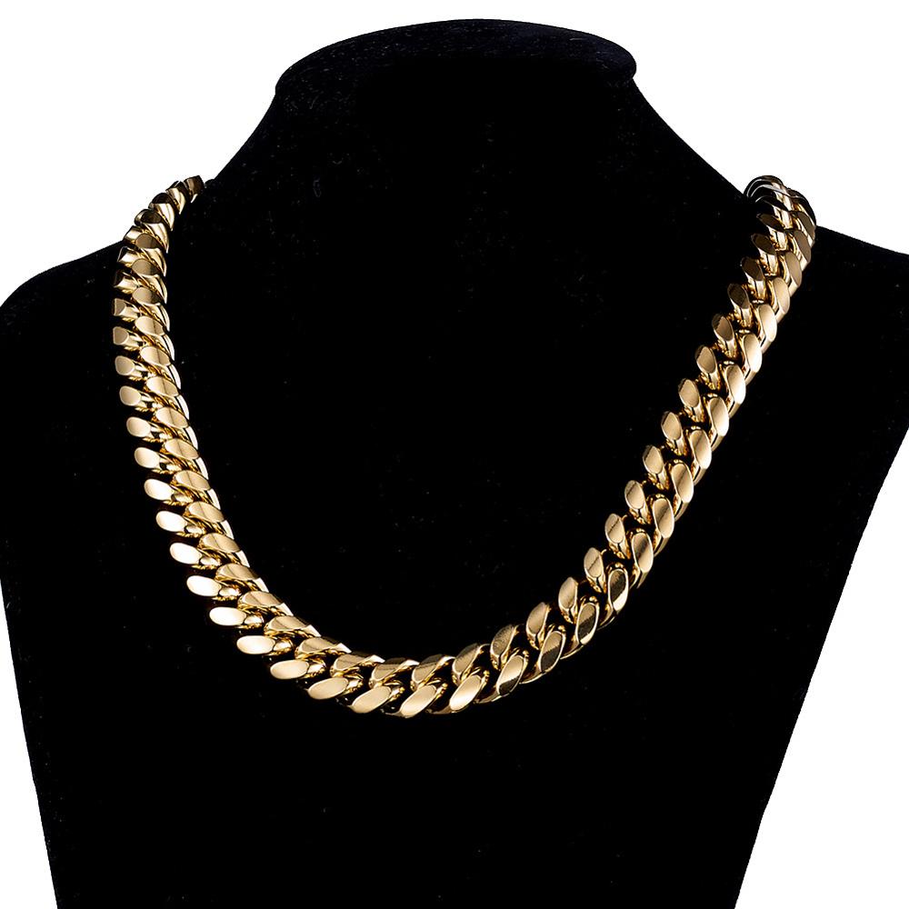 TOPGRILLZ Stainless Steel Gold - Cuban Link Chain 12Mm ulasan dan harga