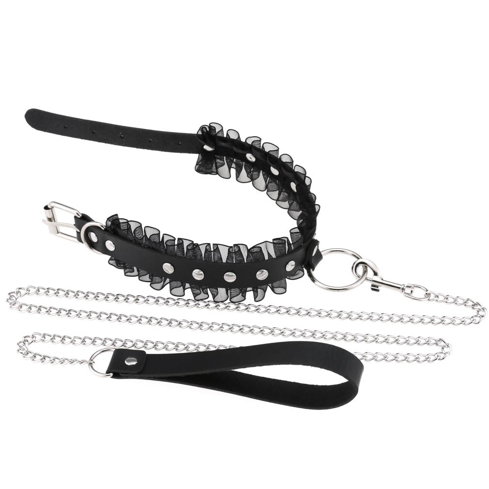 Sexy Lace Spiked Choker Punk C - Goth Punk Spike Choker ulasan dan harga