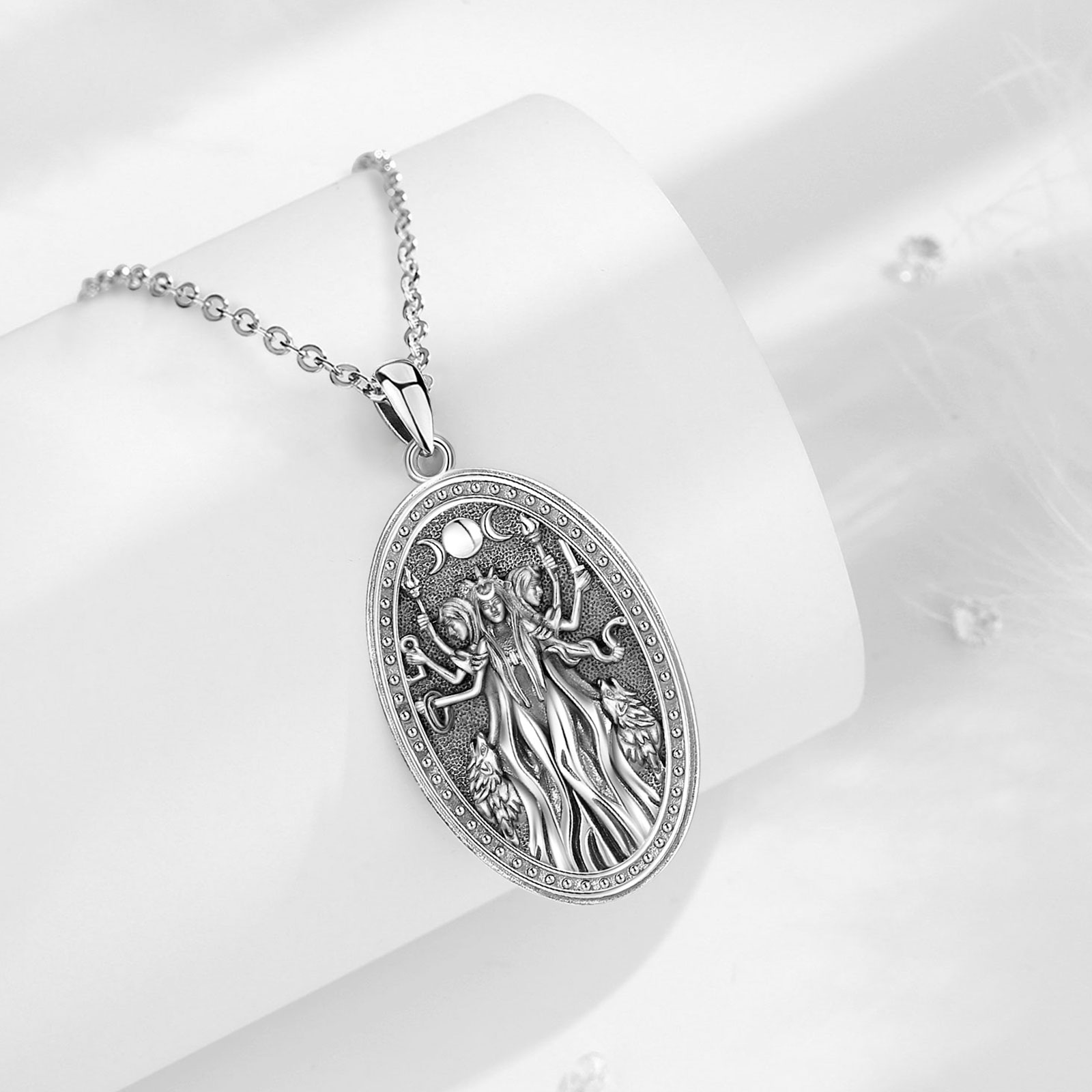 Eudora 925 Sterling Silver Tri - 925 Sterling Silver Chain Necklace Men ulasan dan harga