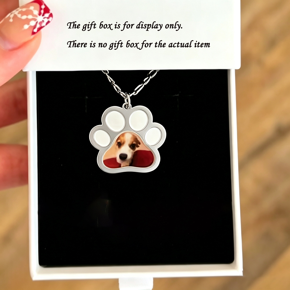 Personalized Pet Paw Colors Pr - Custom Name Necklace Stainless Steel ulasan dan harga