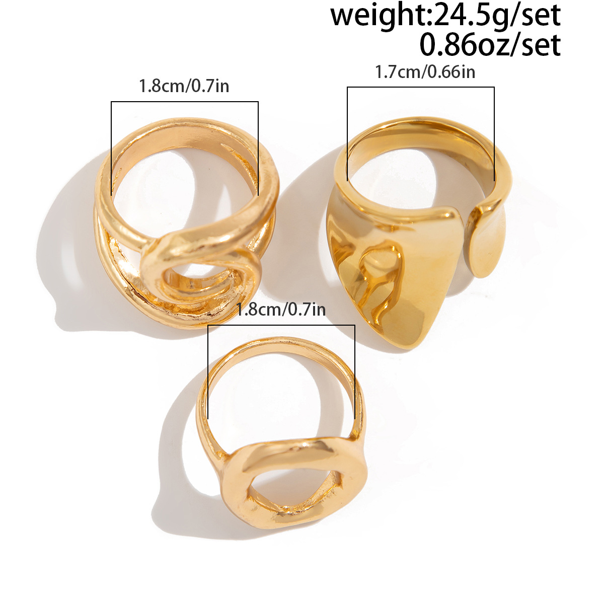 DIEZI 3pcs/set New Punk Fashio - Vintage Punk Knuckle Rings Set ulasan dan harga