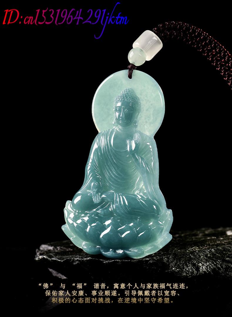 Natural Burmese Jadeite Buddha - Necklaces ulasan dan harga
