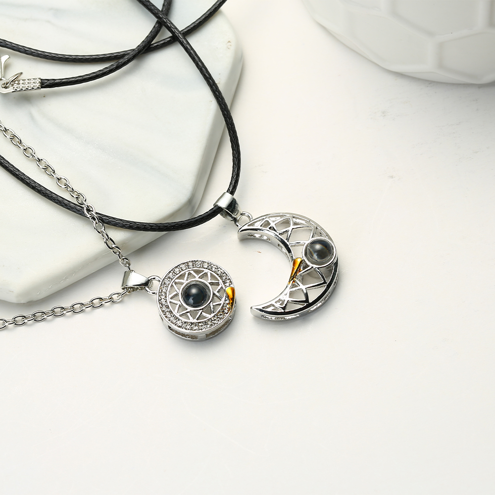 Fashion Couple Matching Neckla - Magnetic Couple Matching Necklaces ulasan dan harga