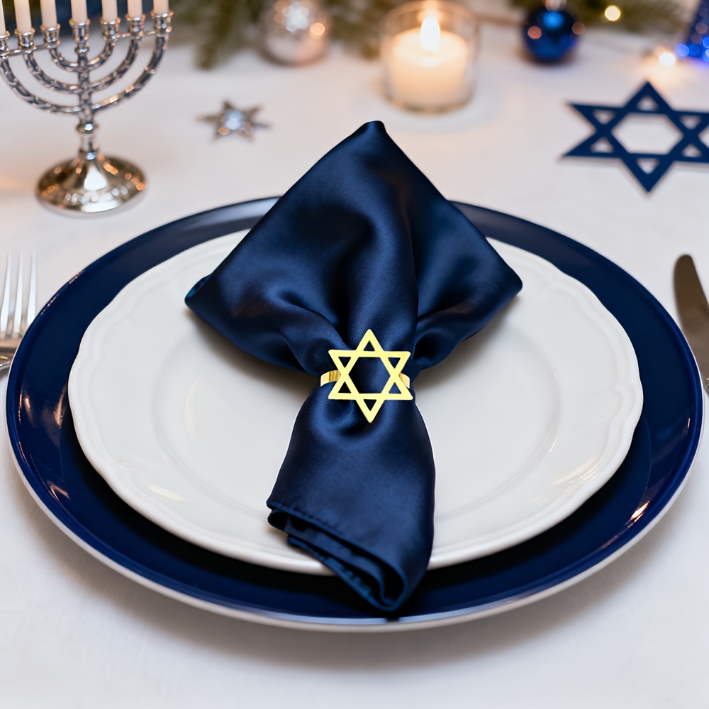 6Pcs Hanukkah Menorah Napkin R - Rings ulasan dan harga