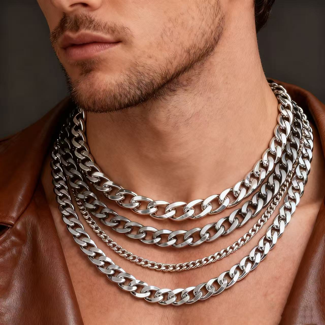 HNSP 3-12MM Stainless Steel Cu - Cuban Link Chain 12Mm ulasan dan harga