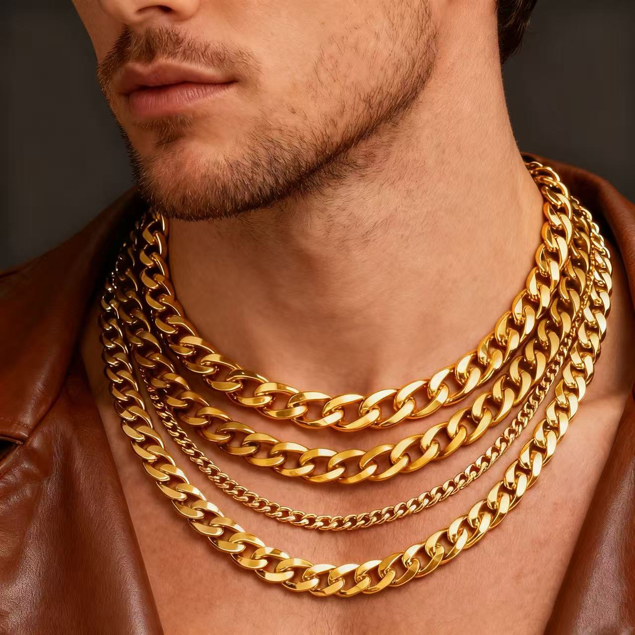 HNSP 3-12MM Stainless Steel Cu - Cuban Link Chain 12Mm ulasan dan harga