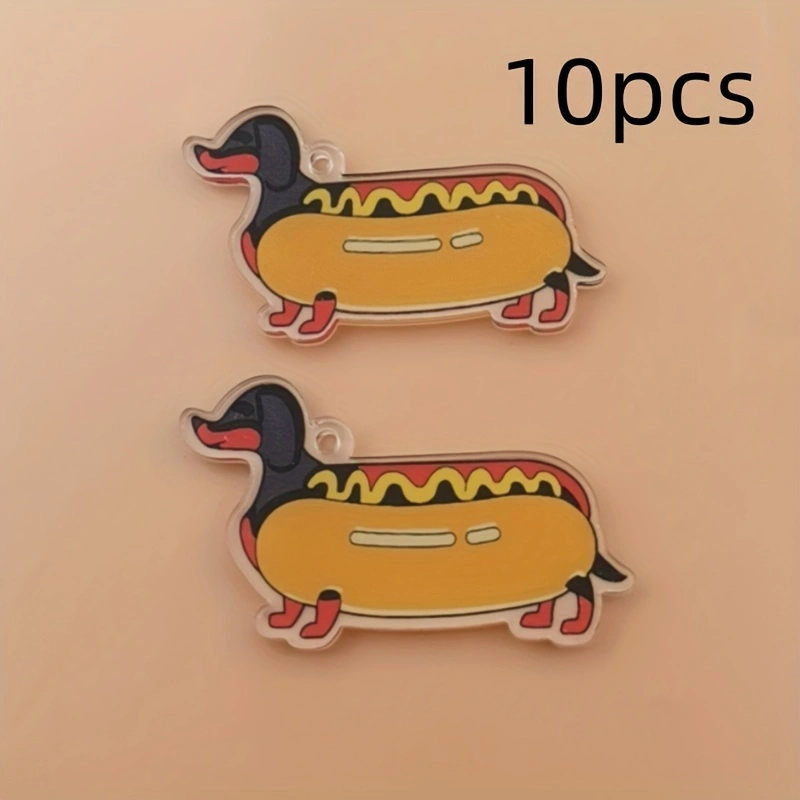 10pcs acrylic 2D new sausage d - Necklaces ulasan dan harga