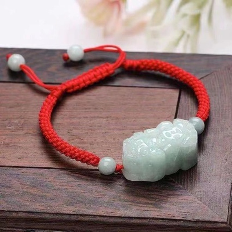 Natural Jadeite A-grade Pixiu  - Bracelets ulasan dan harga