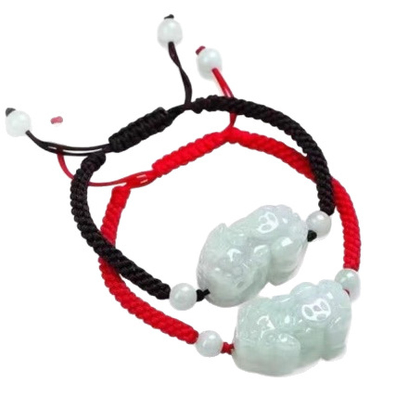 Natural Jadeite A-grade Pixiu  - Bracelets ulasan dan harga