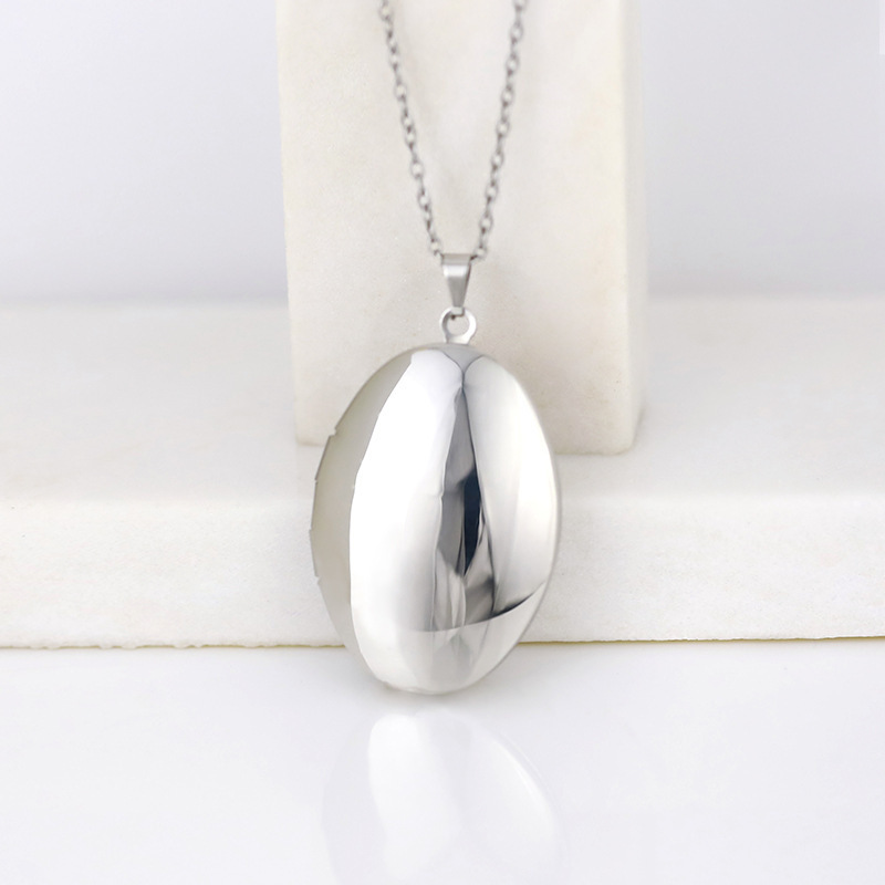 Vintage Silver Color Openable  - Heart Locket Necklace Photo ulasan dan harga