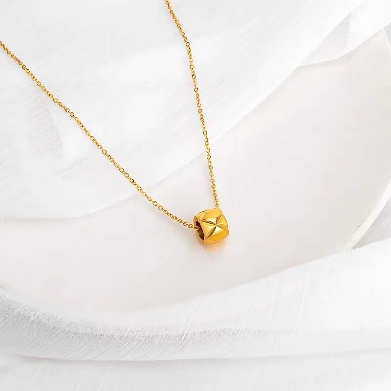 Luxury Golden Rhombus Cross Ci - Cross Pendant Necklace Gold ulasan dan harga