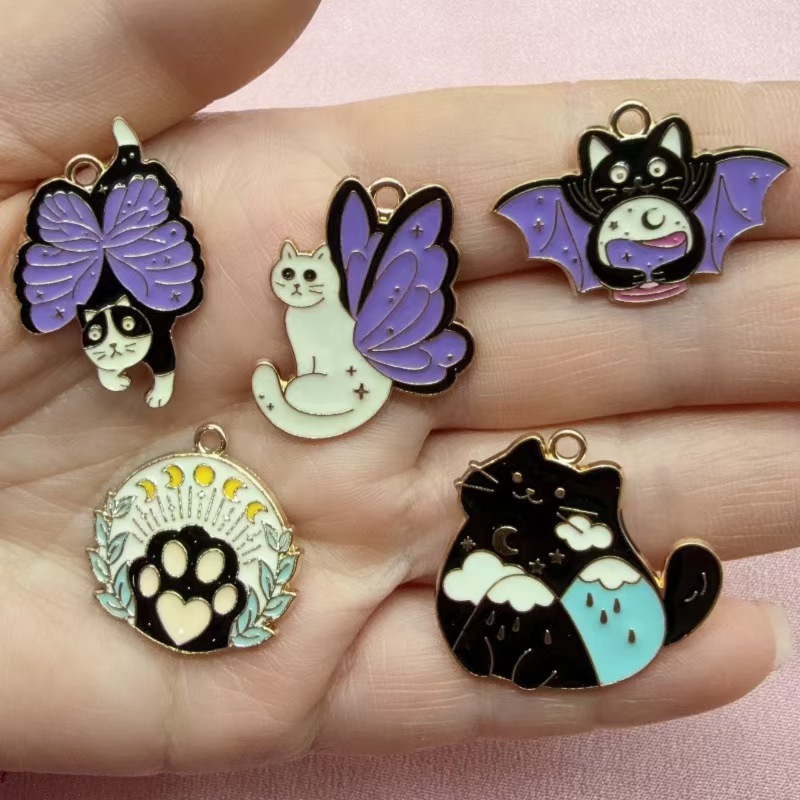 10pcs Butterfly Cat Love Korea - Earrings ulasan dan harga
