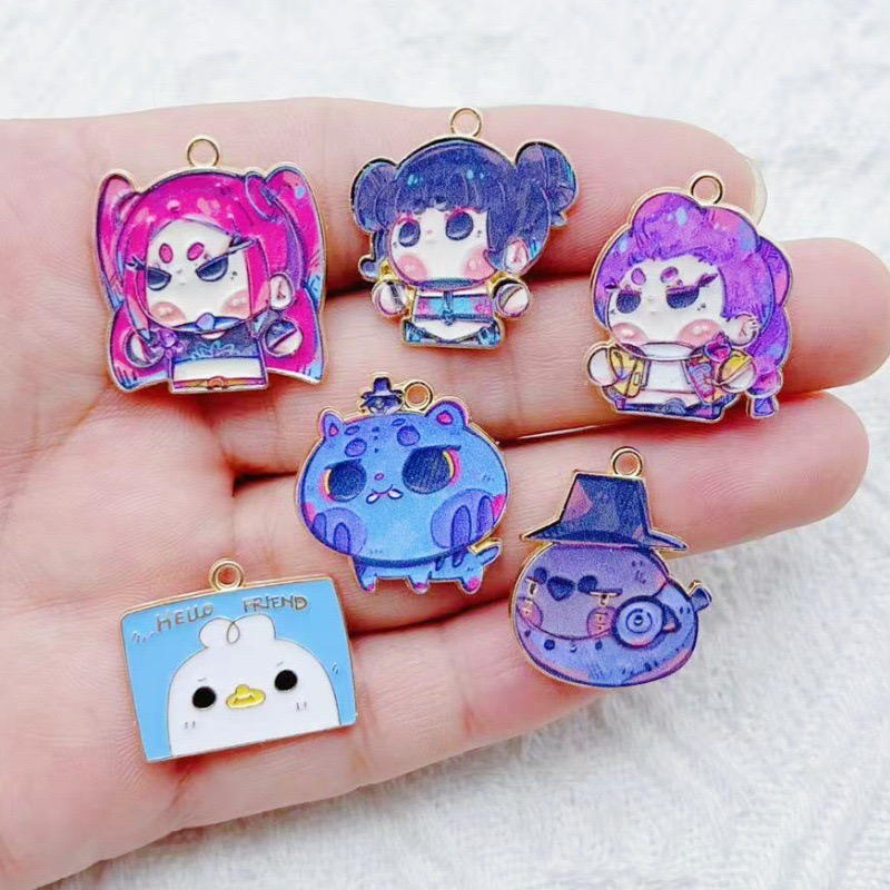 10pcs Cartoon Anime Pendant Oi - Earrings ulasan dan harga