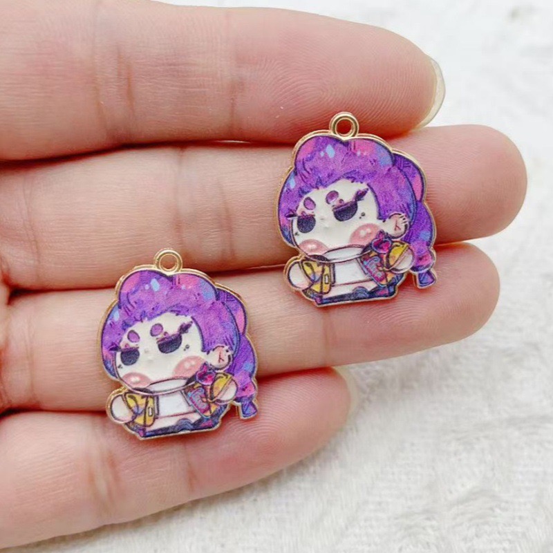 10pcs Cartoon Anime Pendant Oi - Earrings ulasan dan harga