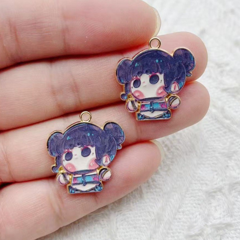 10pcs Cartoon Anime Pendant Oi - Earrings ulasan dan harga