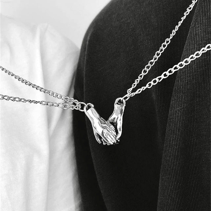 2Pcs/Set Couple Matching Neckl - Magnetic Couple Matching Necklaces ulasan dan harga