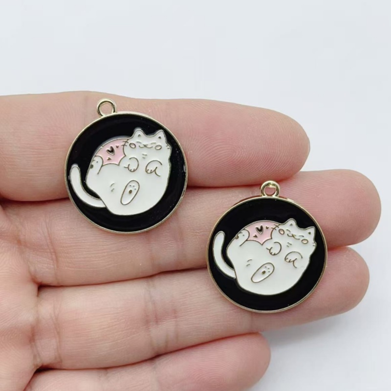 10Pcs Cartoon Cat Paw Heart Sh - Earrings ulasan dan harga