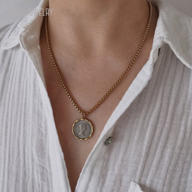 10pcs Waterproof Stainless Ste - Cross Pendant Necklace Gold ulasan dan harga