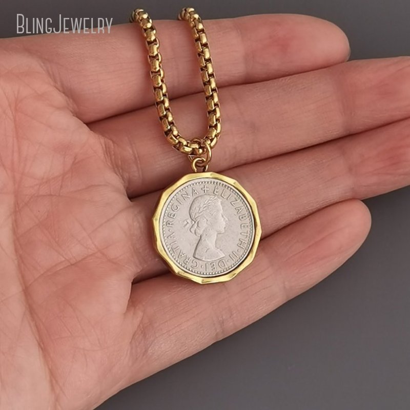 10pcs Waterproof Stainless Ste - Cross Pendant Necklace Gold ulasan dan harga