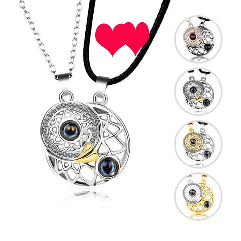 1 Pair Magnetic Couple Matchin - Magnetic Couple Matching Necklaces ulasan dan harga