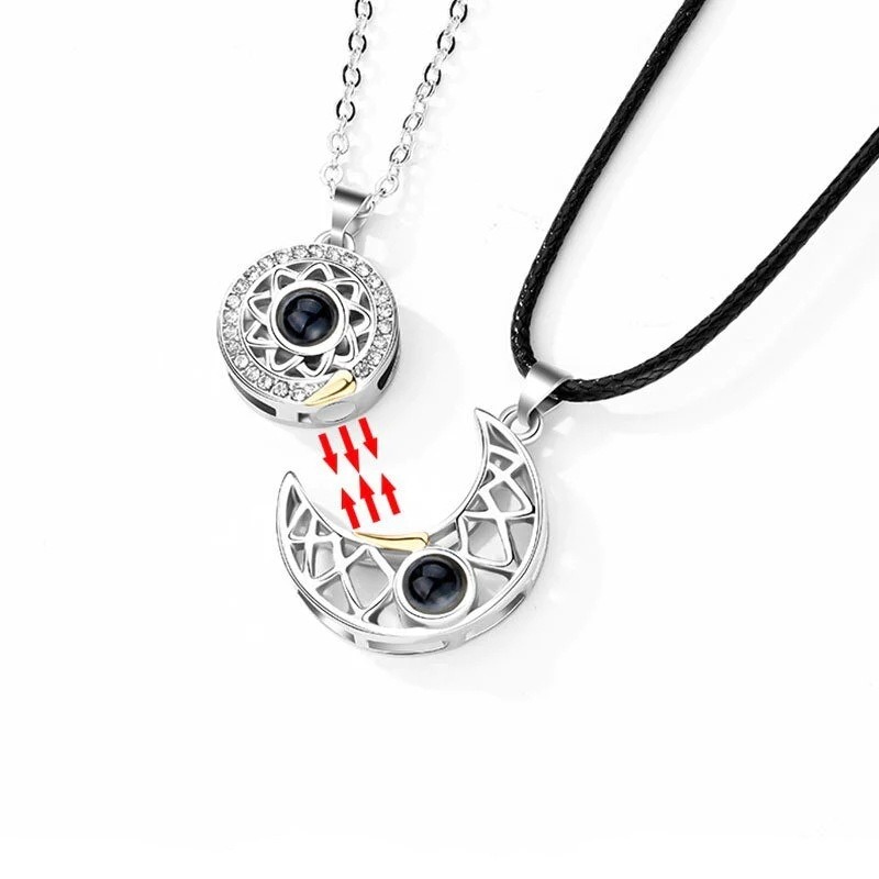 1 Pair Magnetic Couple Matchin - Magnetic Couple Matching Necklaces ulasan dan harga