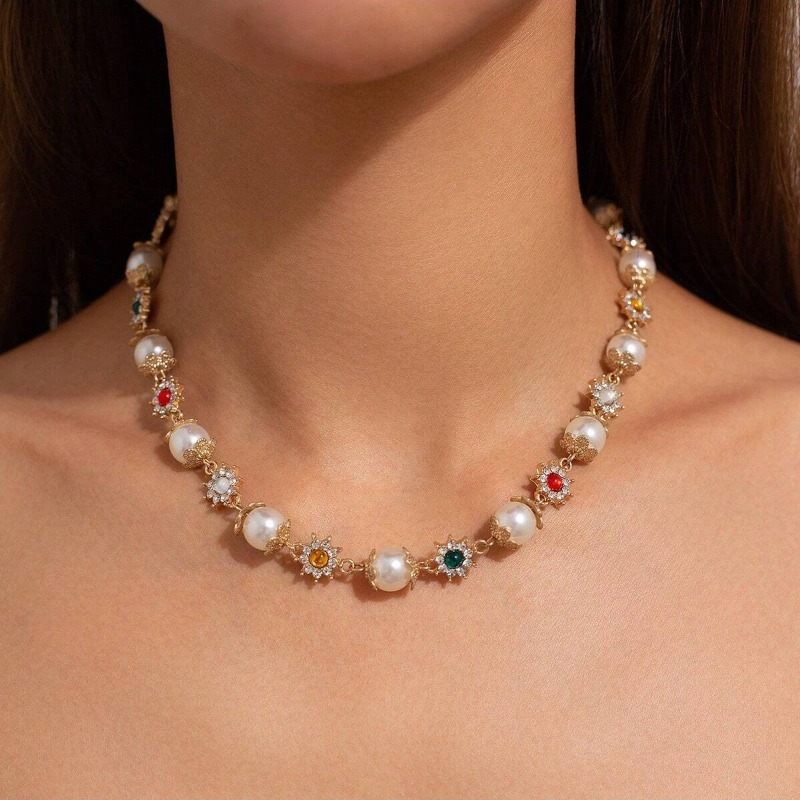 Ingemark Vintage Pearl Choker  - Pearl Choker Necklace Vintage ulasan dan harga