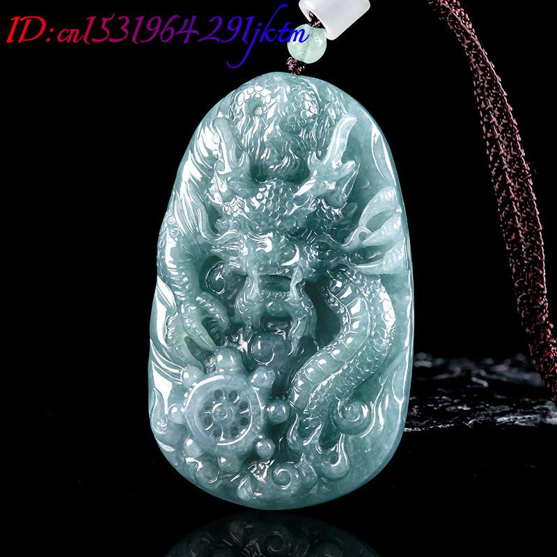Burmese Jadeite Dragon Pendant - Necklaces ulasan dan harga