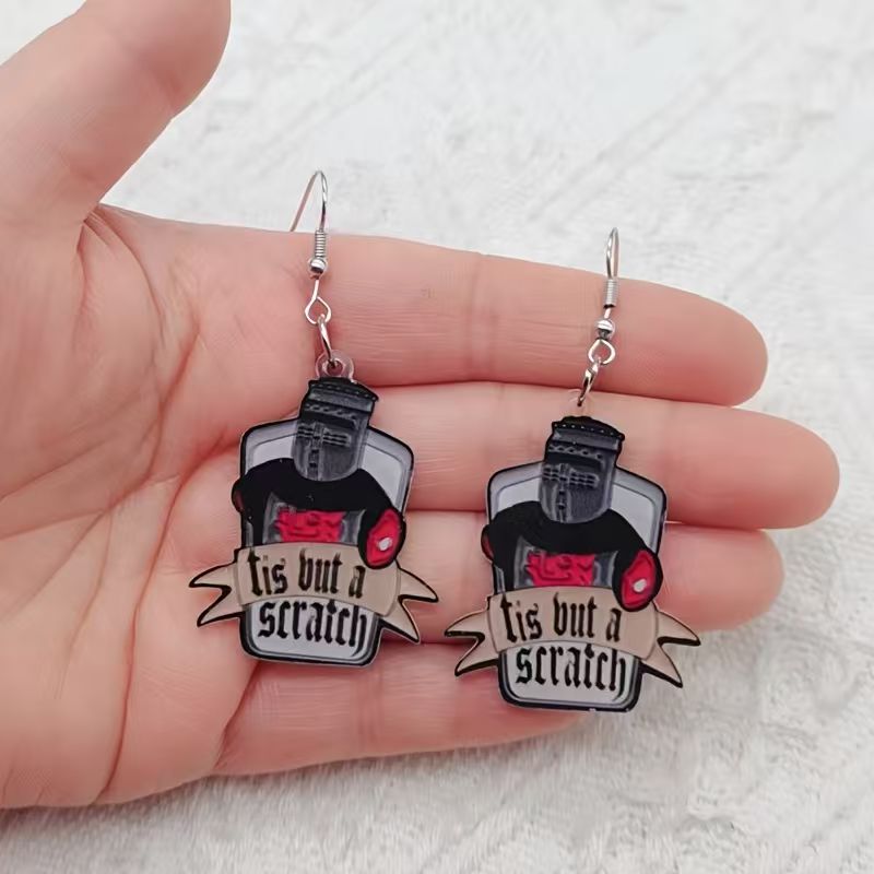 10PCS acrylic black and white  - Earrings ulasan dan harga