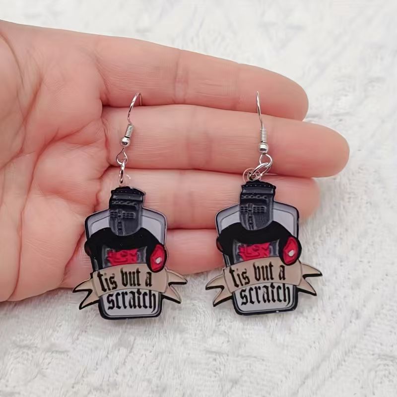 10PCS acrylic black and white  - Earrings ulasan dan harga