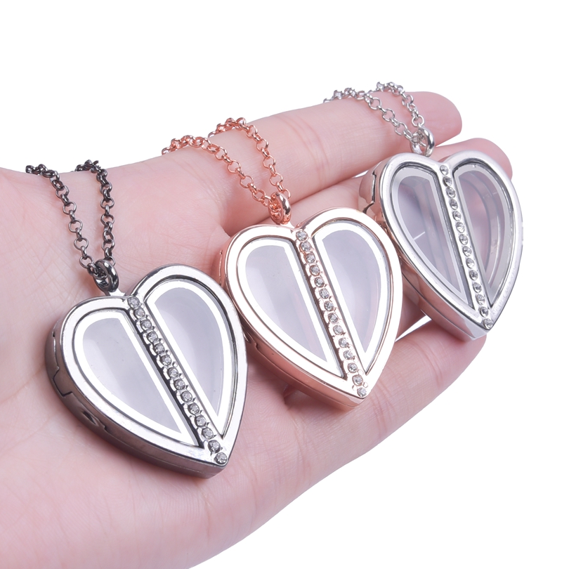 Magnet Heart Locket Necklace F - Heart Locket Necklace Photo ulasan dan harga