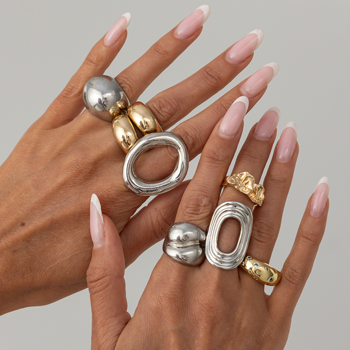 8Pcs/Set Vintage Punk Gold Sil - Vintage Punk Knuckle Rings Set ulasan dan harga