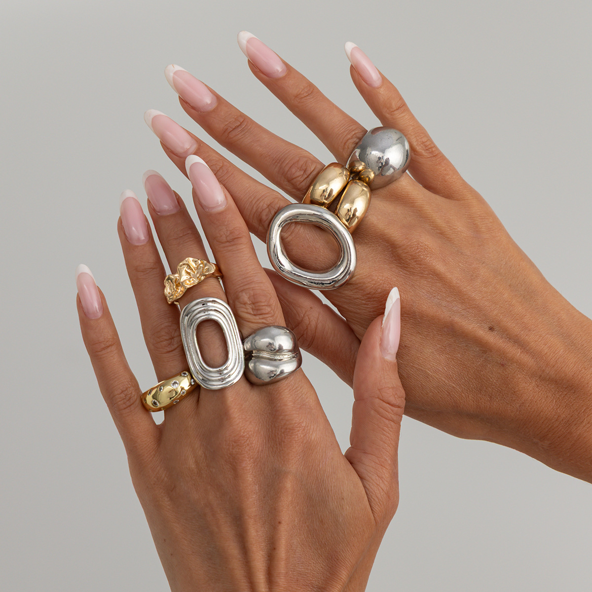 8Pcs/Set Vintage Punk Gold Sil - Vintage Punk Knuckle Rings Set ulasan dan harga