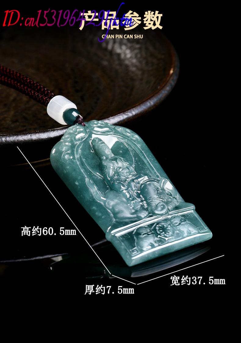 Natural Burmese Jadeite Guanyi - Necklaces ulasan dan harga