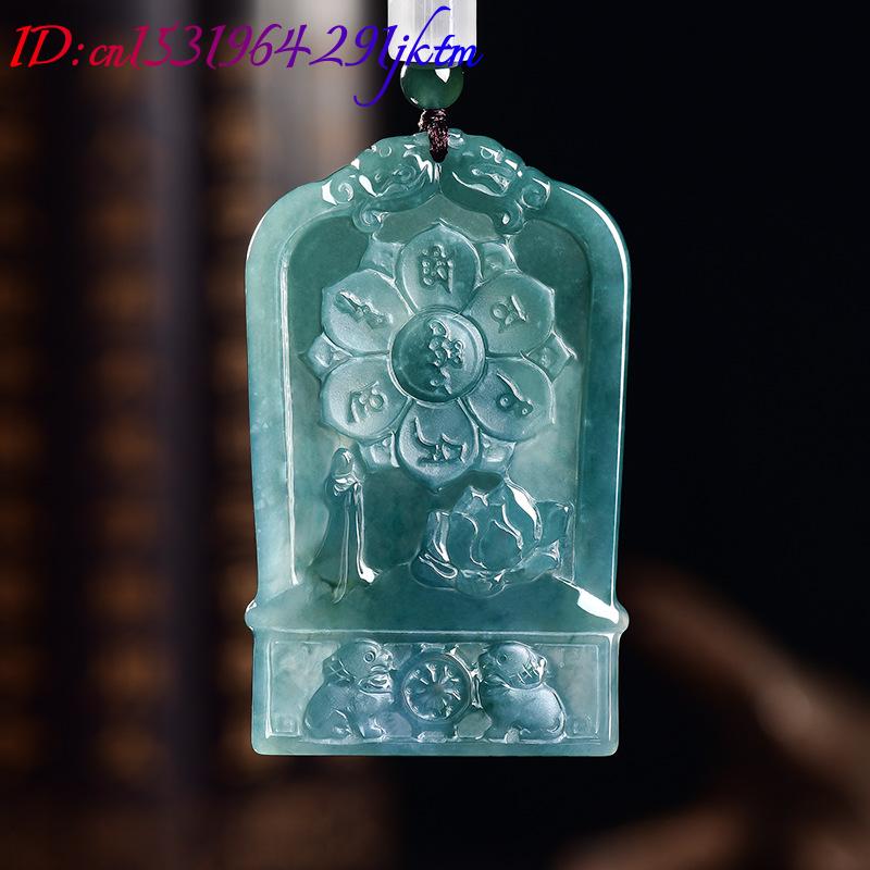 Natural Burmese Jadeite Guanyi - Necklaces ulasan dan harga