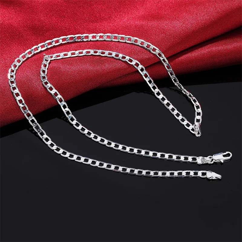 Men's 925 Sterling Silver Neck - Cuban Link Chain 12Mm ulasan dan harga