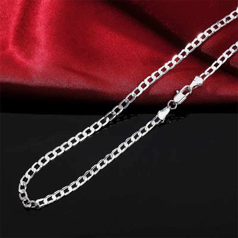 Men's 925 Sterling Silver Neck - Cuban Link Chain 12Mm ulasan dan harga