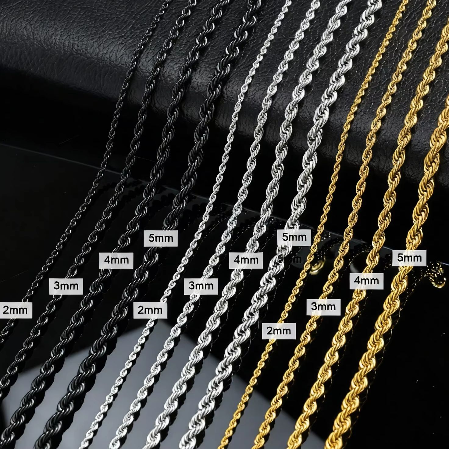 Punk Vintage Rope Chain Neckla - Cuban Link Chain 12Mm ulasan dan harga