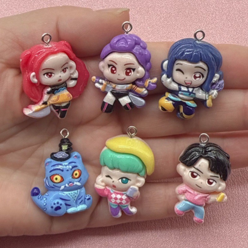 10pcs resin cartoon pendant, D - Earrings ulasan dan harga
