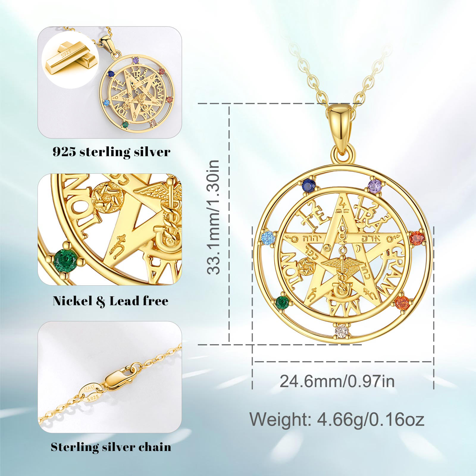 Eudora 925 Sterling Silver Pen - 925 Sterling Silver Chain Necklace Men ulasan dan harga