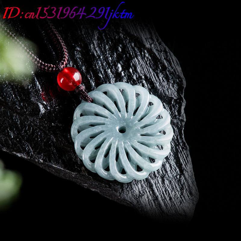Burmese Jadeite Flower Pendant - Necklaces ulasan dan harga