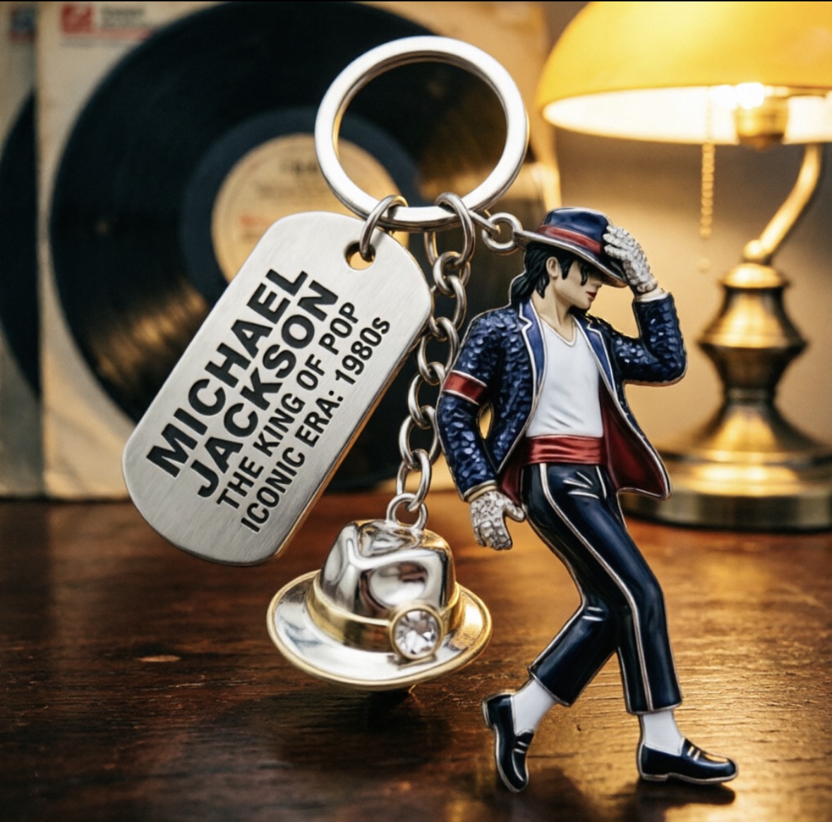 Michael Jackson Keychain, Clas - Rings ulasan dan harga