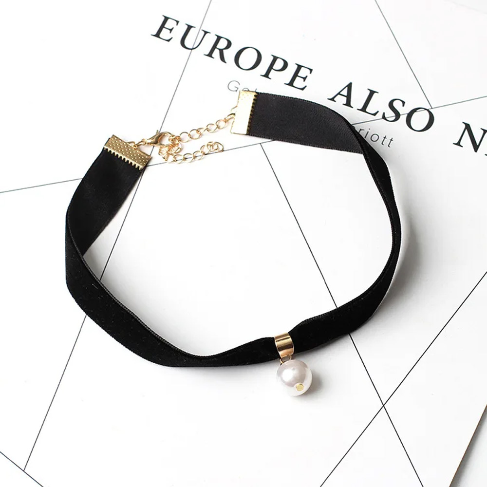 Simple Vintage Pearl Choker Sh - Pearl Choker Necklace Vintage ulasan dan harga