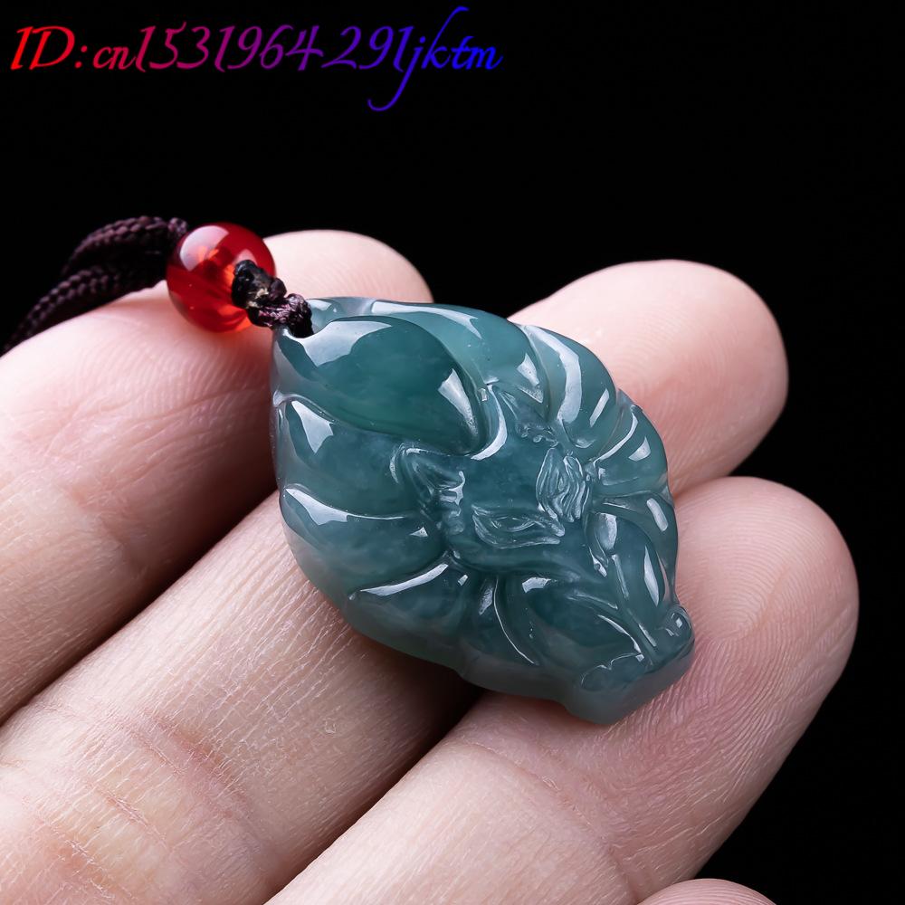 Natural Burmese Jadeite Fox Pe - Necklaces ulasan dan harga