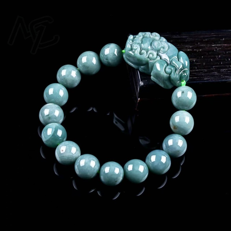 Natural Real Emerald Blue Wate - Bracelets ulasan dan harga