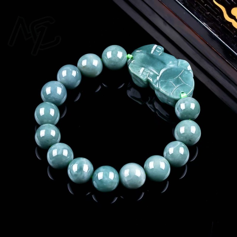 Natural Real Emerald Blue Wate - Bracelets ulasan dan harga